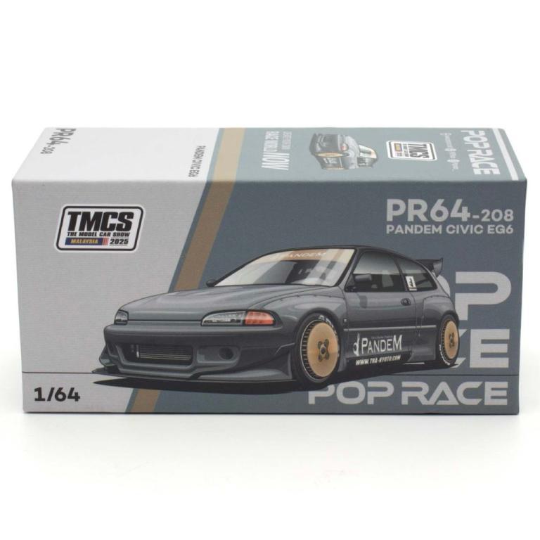 POP RACE 1/64 PR640208 HONDA CIVIC EG6 PANDEM DARK CHROME … in Batu Feringgi - Image 1
