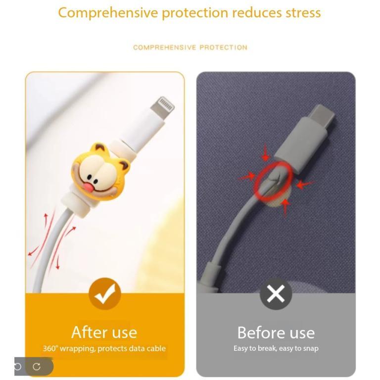 Universal Cute Cartoon Charger Protector for Android & … in Johor Bahru - Image 1