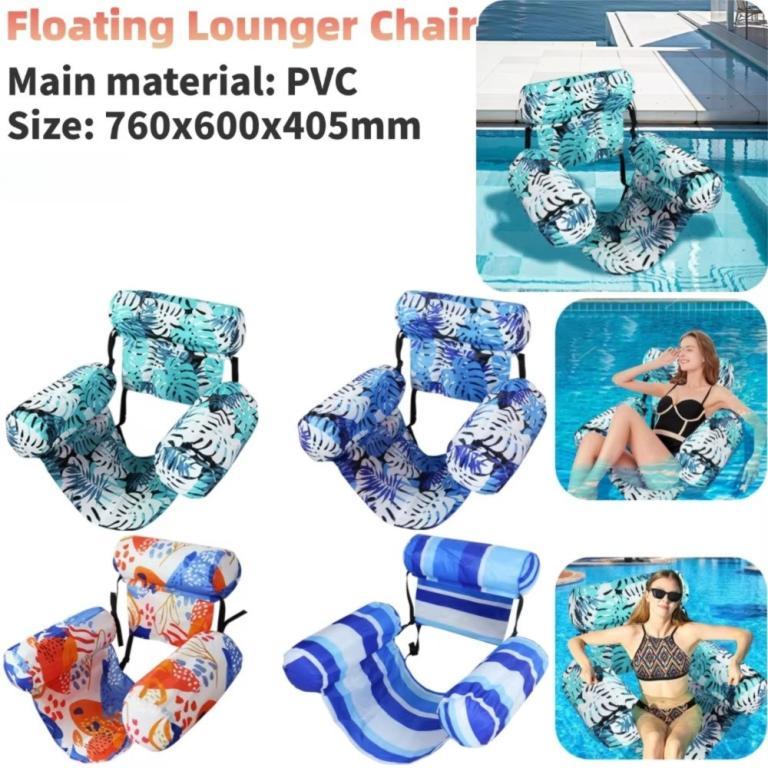 SIMPLESHOP Inflatable Pool Float, Foldable Blow Up Floating … in Subang Jaya - Image 1