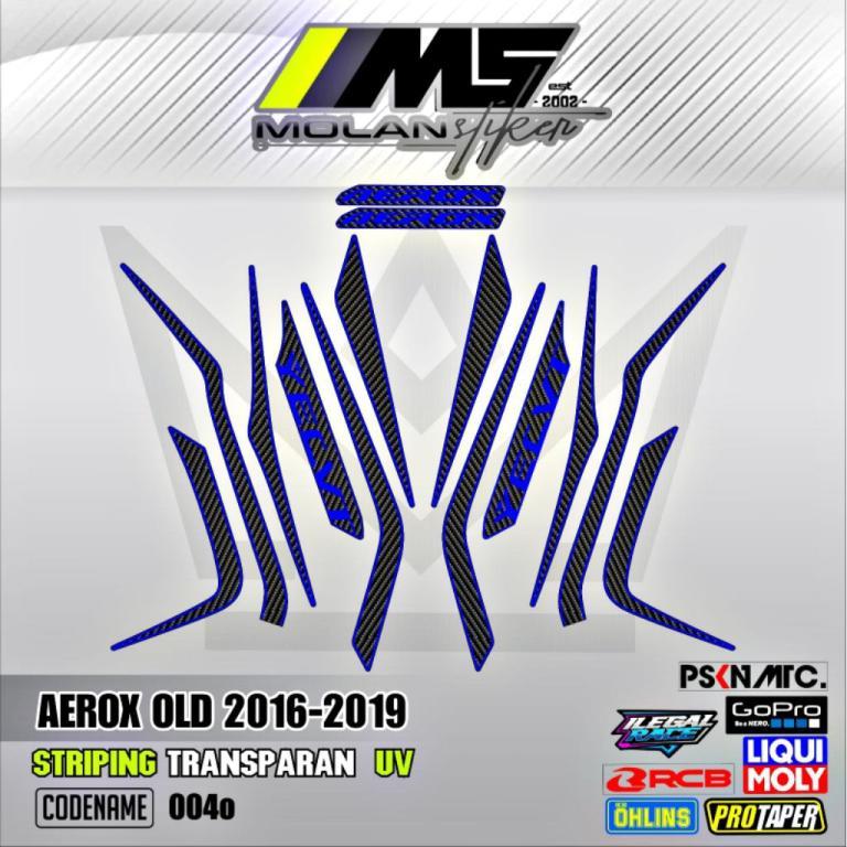 Decal Sticker Striping Variation Transparent Uv Aerox Old … in Donggongon - Image 1