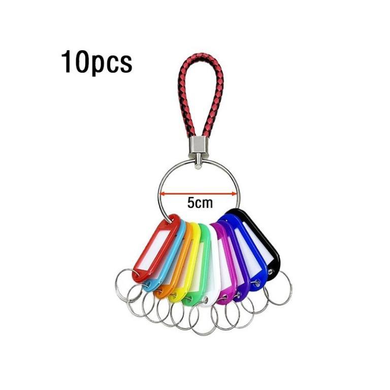20-Bit Keychain Creative Lanyard Key Ring WIth Blank Label … in Taman Johor Jaya - Image 1