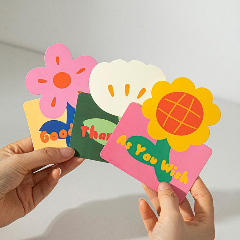 Colorful Flower Greeting Card Floral Pattern Blessing Cards … in Petaling Jaya - Image 1