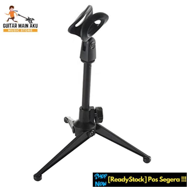 Mic Stand Strong Support Structure Foldable Mic Holder Easy … in Johor Bahru - Image 1