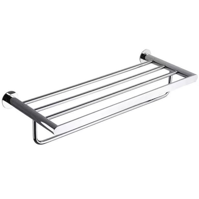 304 Simple-Free Shelf Perforated Single-Rod Rack Bath Towel … in Johor Bahru - Image 1