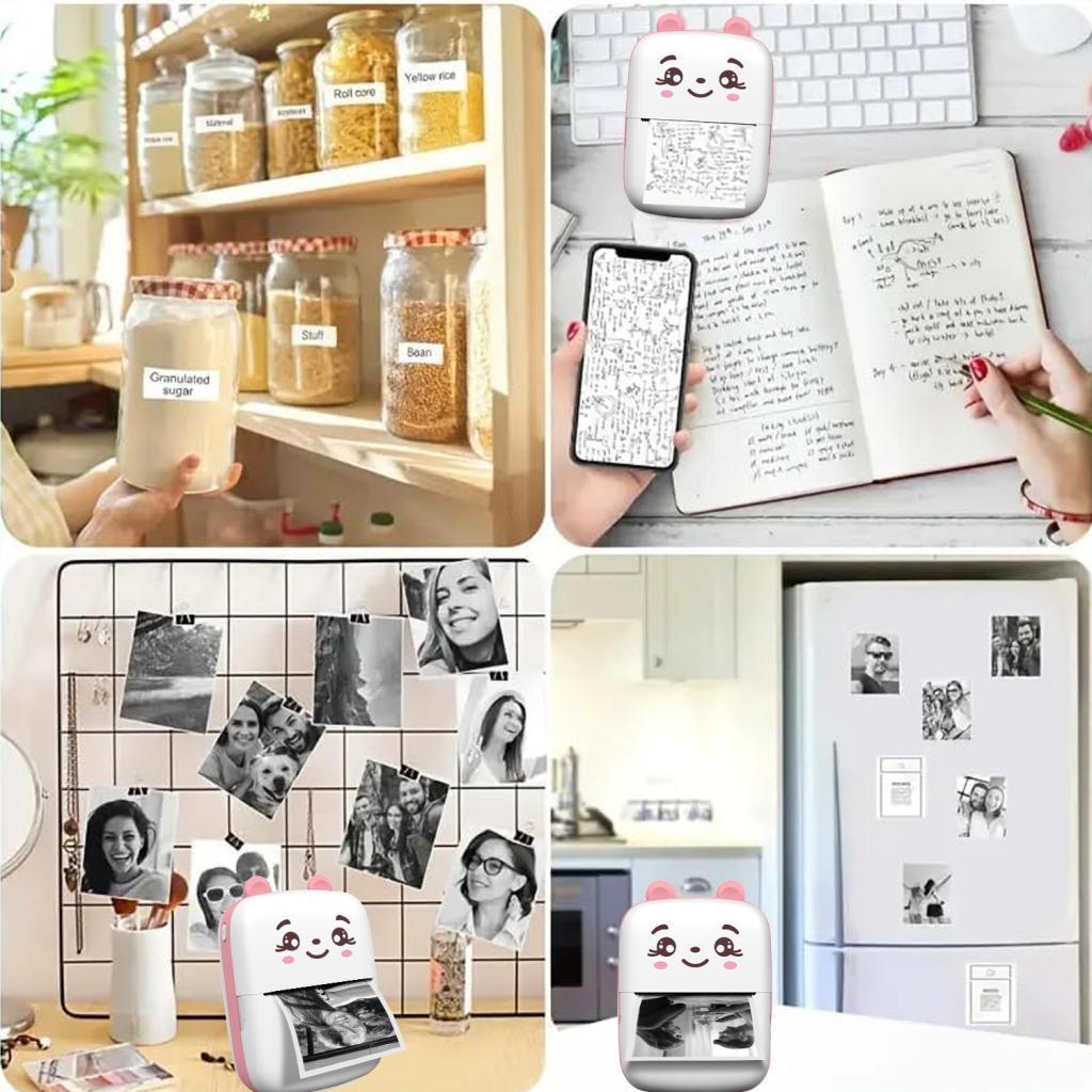 Inkless Sticker Printer Mini Thermal Printer Wireless … in Shah Alam - Image 1