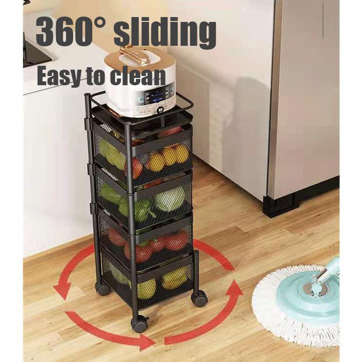 Rotating Trolley Rack Kitchen Trolley Rack Rotating Rack … in Selayang Baru - Image 1