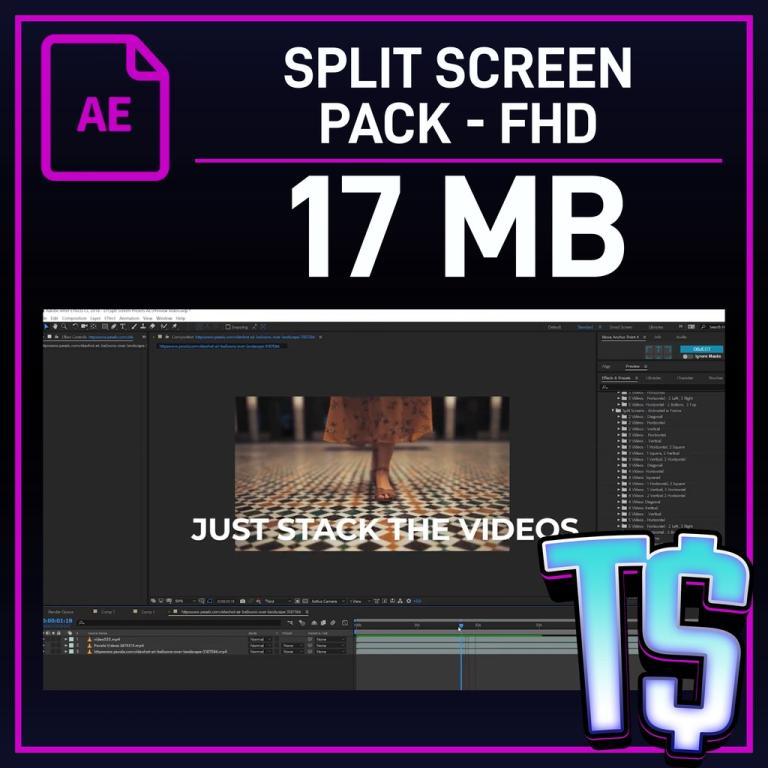 [After Effect] Split Screen Pack - FHD in Ipoh - Image 1