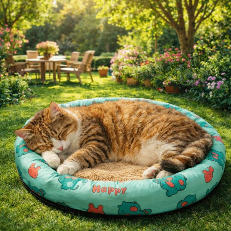 JSJJINGP Cat Cooling Mat, Round Wear Resistant Dog Sleeping … in Seremban - Image 1