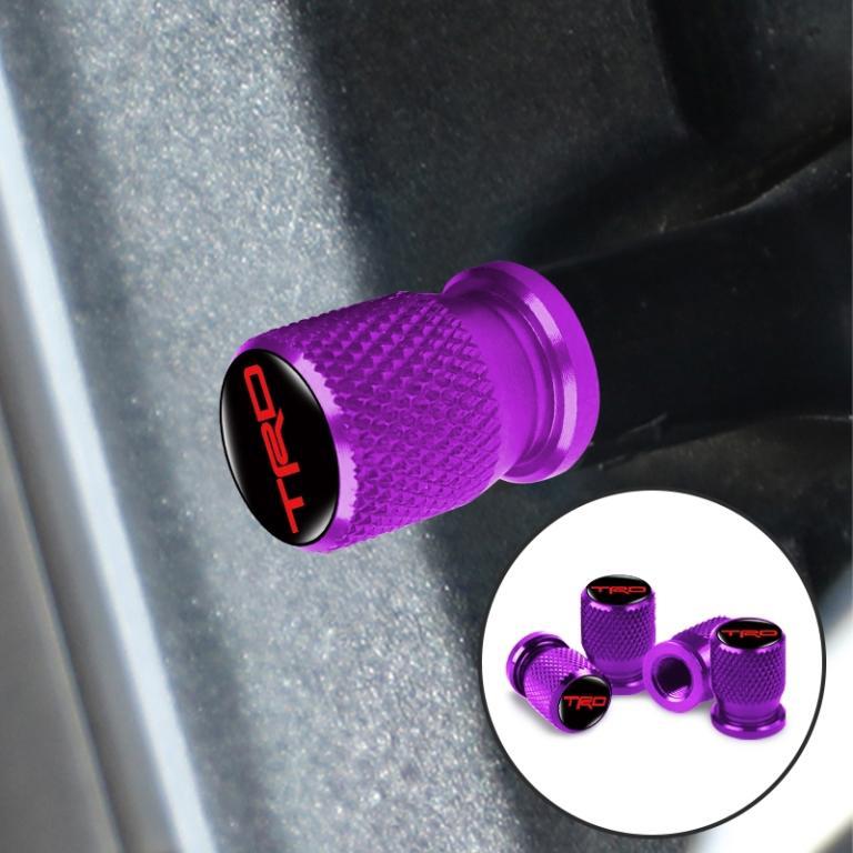4pcs Threaded Style Alloy Car Tire Dust-proof Cap Car Wheel … in Setapak - Image 1