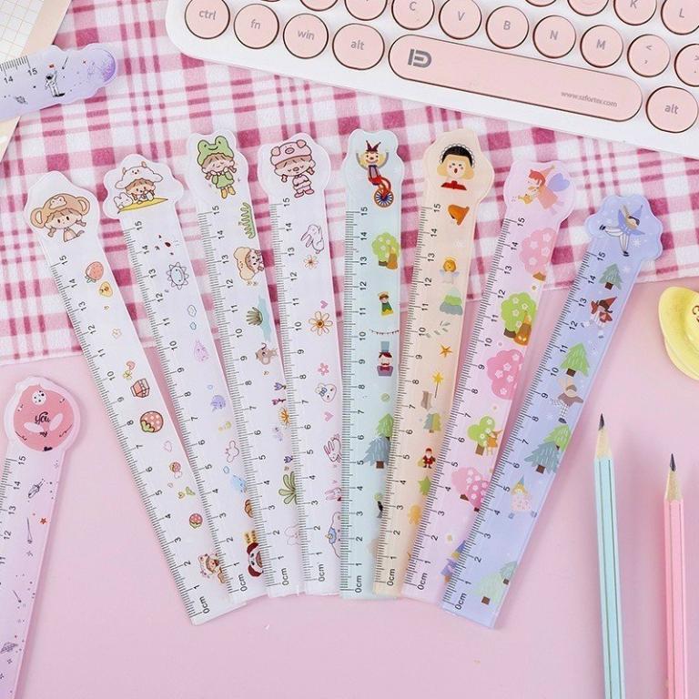 Hard Plastic Ruler (15cm) with Cartoon Print in Klang - Image 1