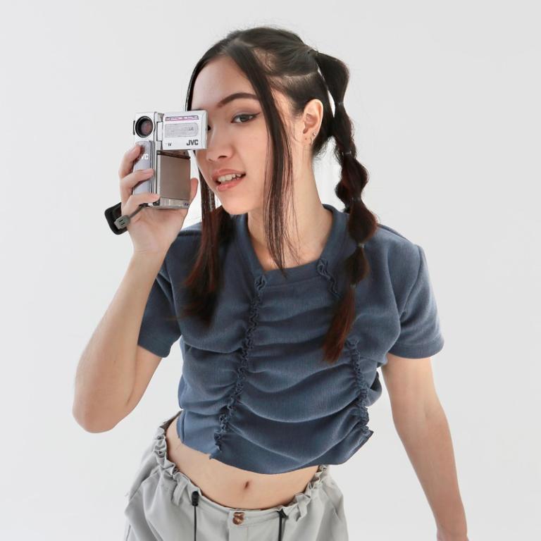 Rebel Ruffle Top in Klang - Image 1
