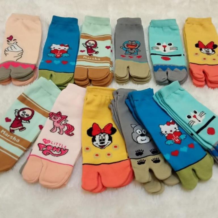 Latest Two-Toe Short Socks with Cute Patterns for … in Klang - Image 1