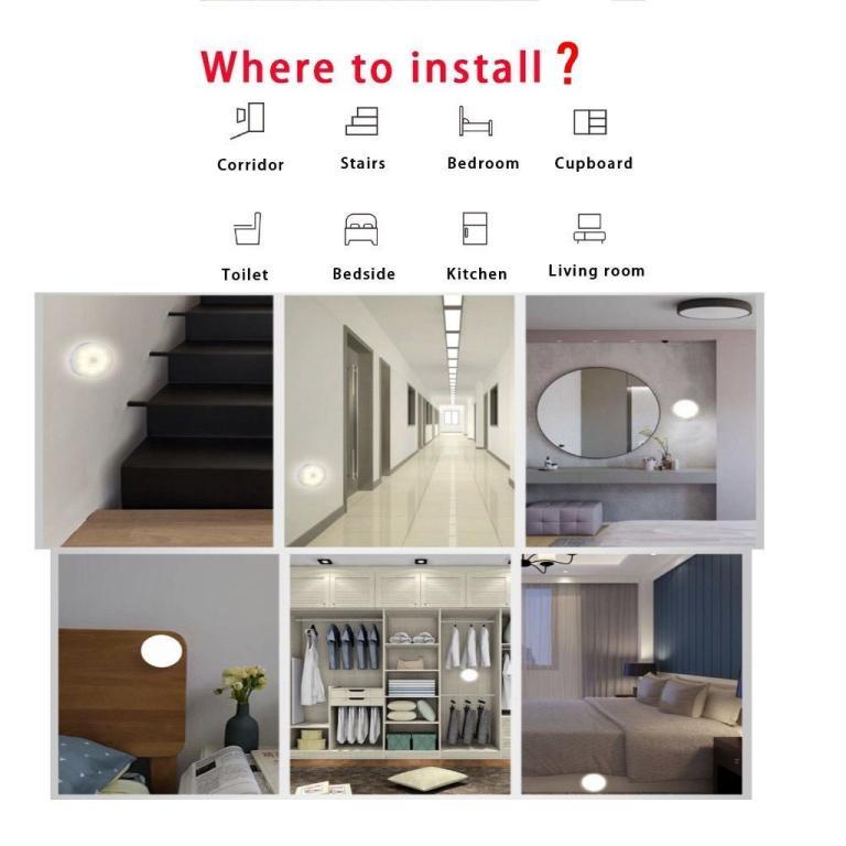Rechargeable Sensor Night Light, Wireless Body Induction … in Seremban - Image 1