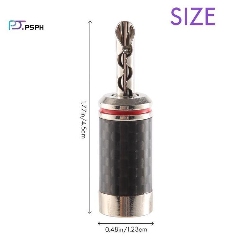 8Pcs Banana Plugs Hi-End HIFI DIY Carbon Fiber Copper … in Bukit Batok - Image 1