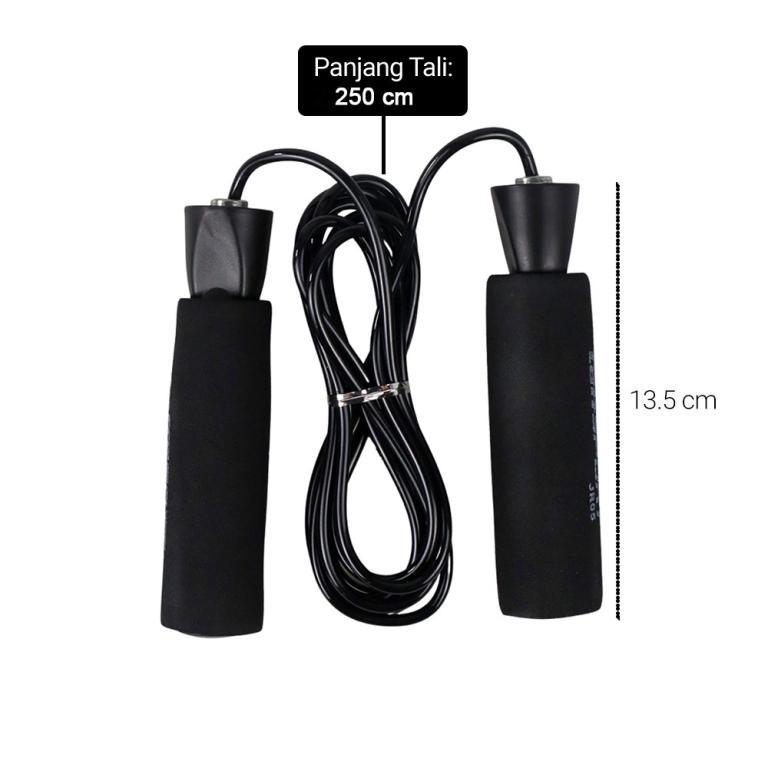 Jump Rope Skipping Speed Jump Rope Sports Weight Black … in Kajang - Image 1