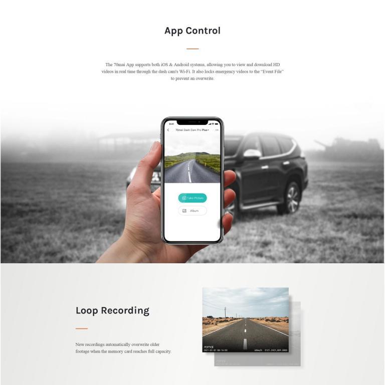 YI Compact Dash Camera Car Recorder Smart Dashcam WiFi … in Shah Alam - Image 1