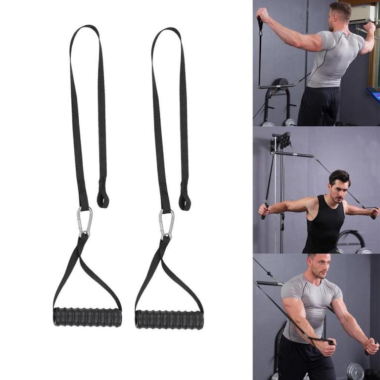 [trdfdv] Triceps Rope Cable Pulley Non Slip Training Handle … in Novena - Image 1