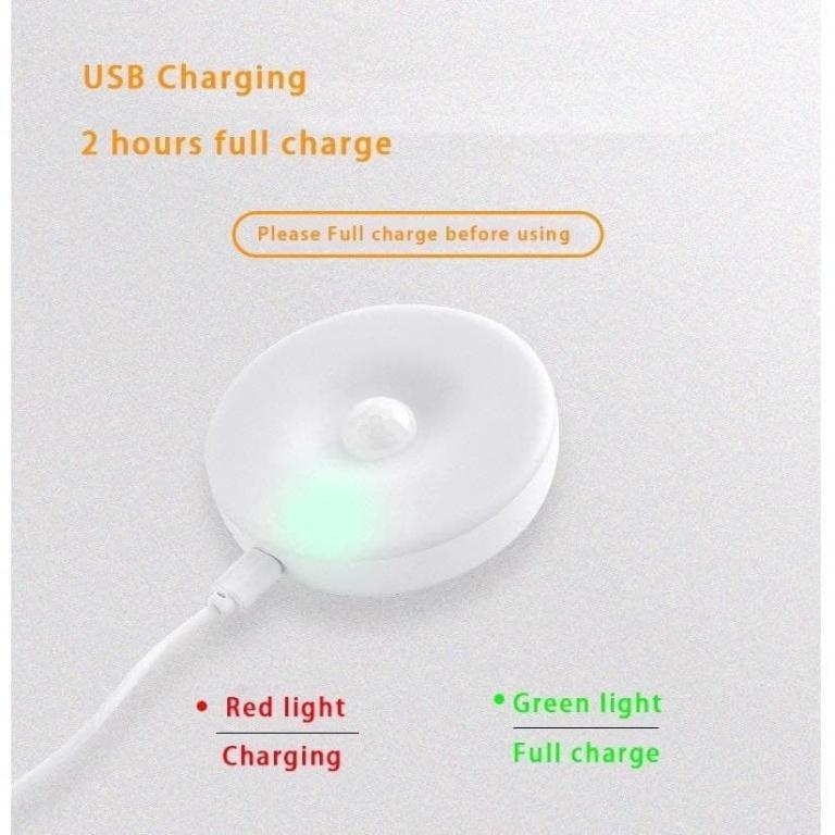 [Upgraded] LED Motion Sensor Light USB Rechargeable … in Ipoh - Image 1