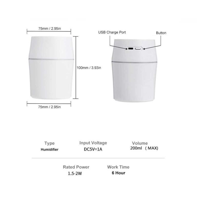 Mini Essential Oil Diffusers Air Humidifier USB Aromatherapy … in Kota Kinabalu - Image 1