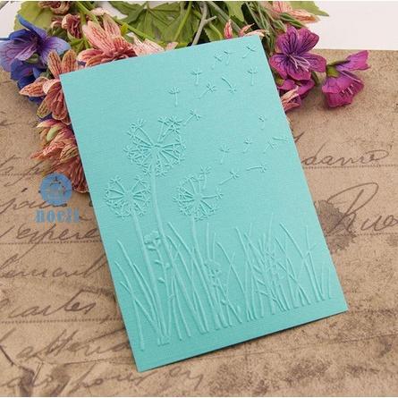 Dandelion Flower Pattern Ver.2 Embossing Folder in Malaysia - Image 1