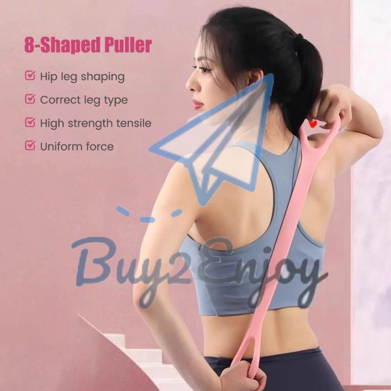 8 Shape Pull Rope Yoga Strap Pilates Elastic Resistance … in Johor Bahru - Image 1