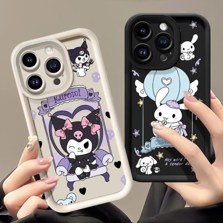 Case For Samsung A14 4G A14 5G Three-Color Rabbit Dog Phone … in Kota Kinabalu - Image 1