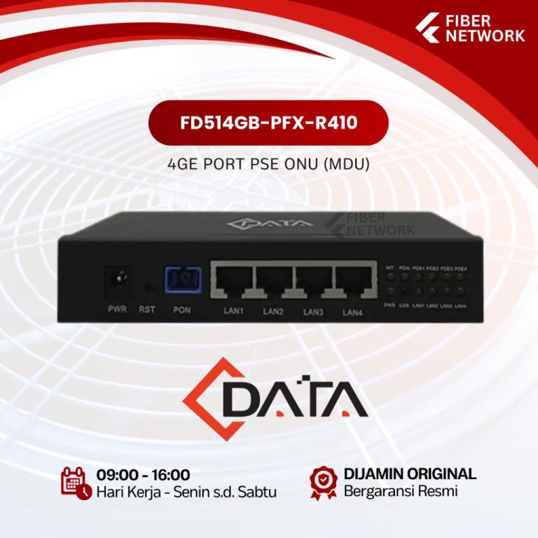 CDATA FD514GB-PFX-R410 4GE Port PSE ONU (MDU) in Putrajaya - Image 1