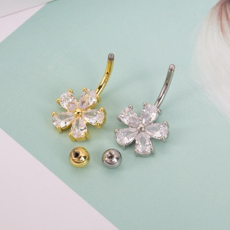 BACK2LIFE Belly Button Rings, Simple Stainless Steel Navel … in Balakong - Image 1