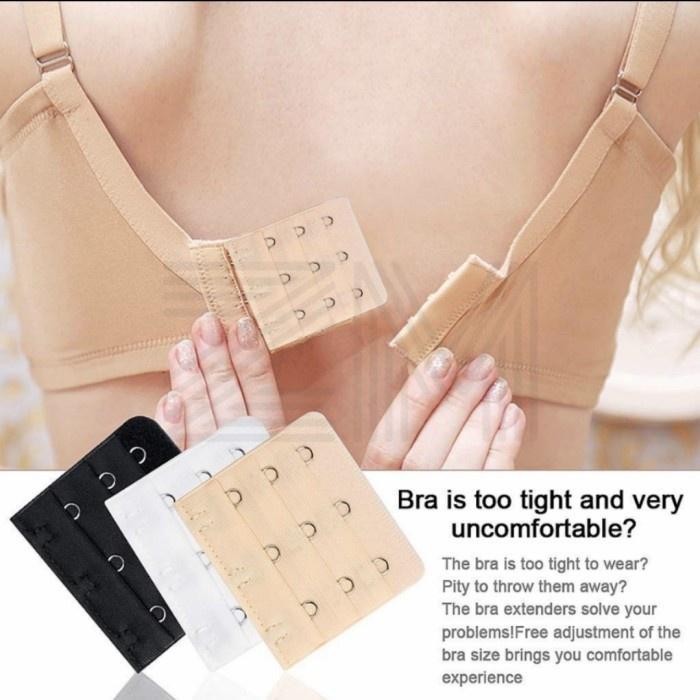3 Hooks Bra Extension Bra Hook Connection 3 Rows Bra Strap … in Kajang - Image 1