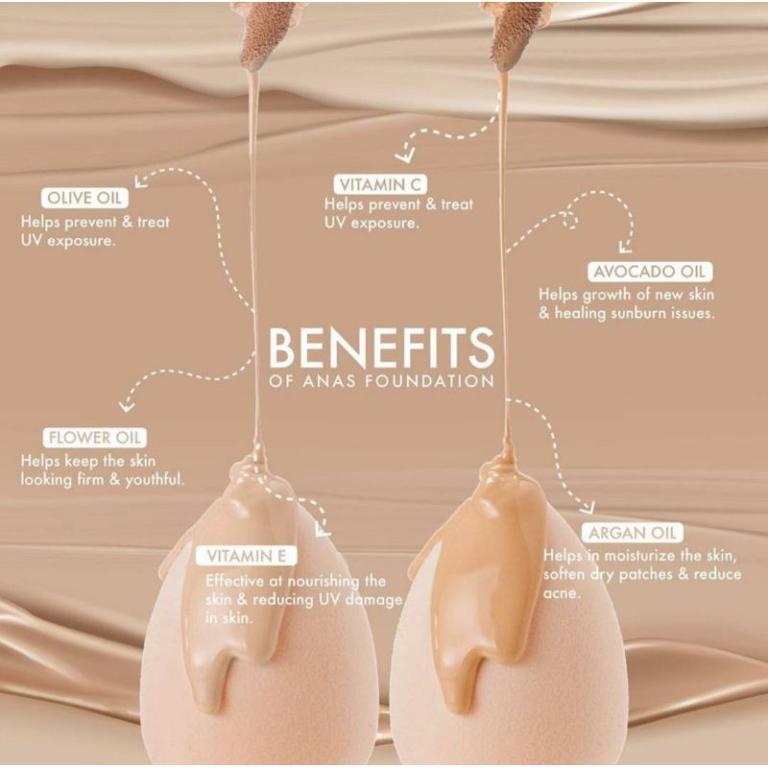 ANAS COSMETICS FOUNDATION 2IN1 in Taman Johor Jaya - Image 1