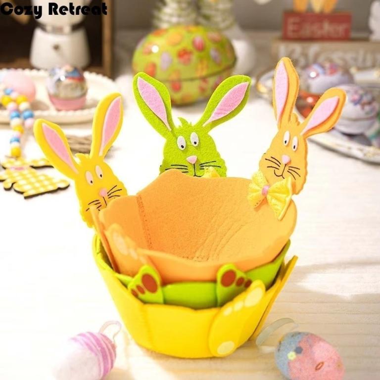 MABREM Rabbit Storage Basket, Cartoon Design Cute Bunny … in Petaling Jaya - Image 1