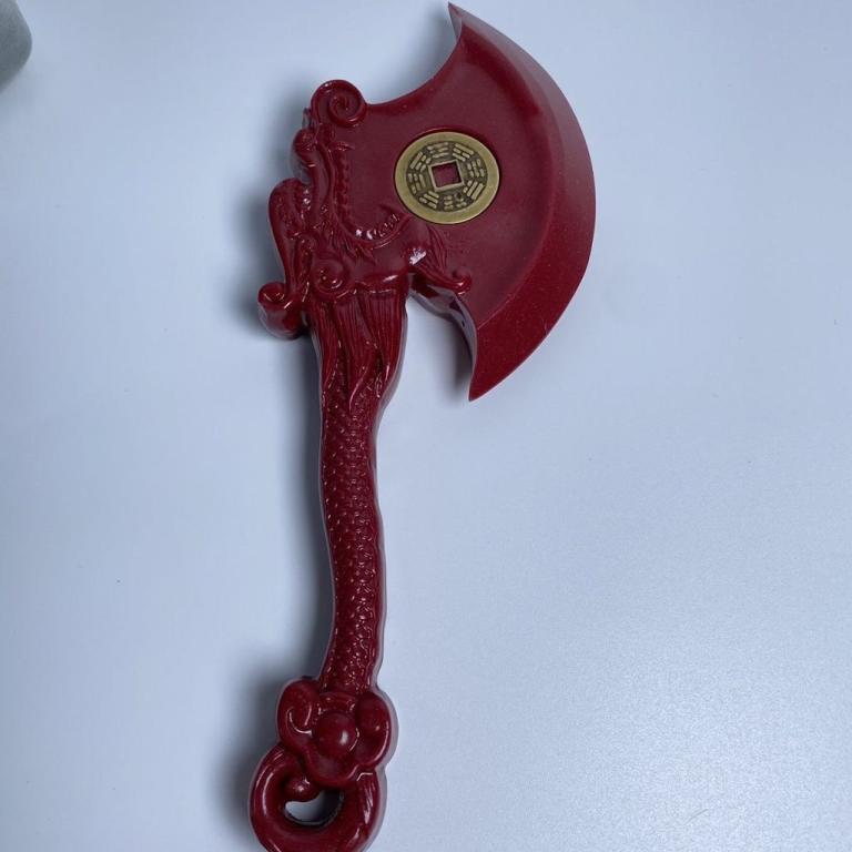 朱砂龙斧摆家居客厅乔迁搬家装饰书房结婚礼物直播风水镇宅Cinnabar dragon axe pendulum … in Ipoh - Image 1