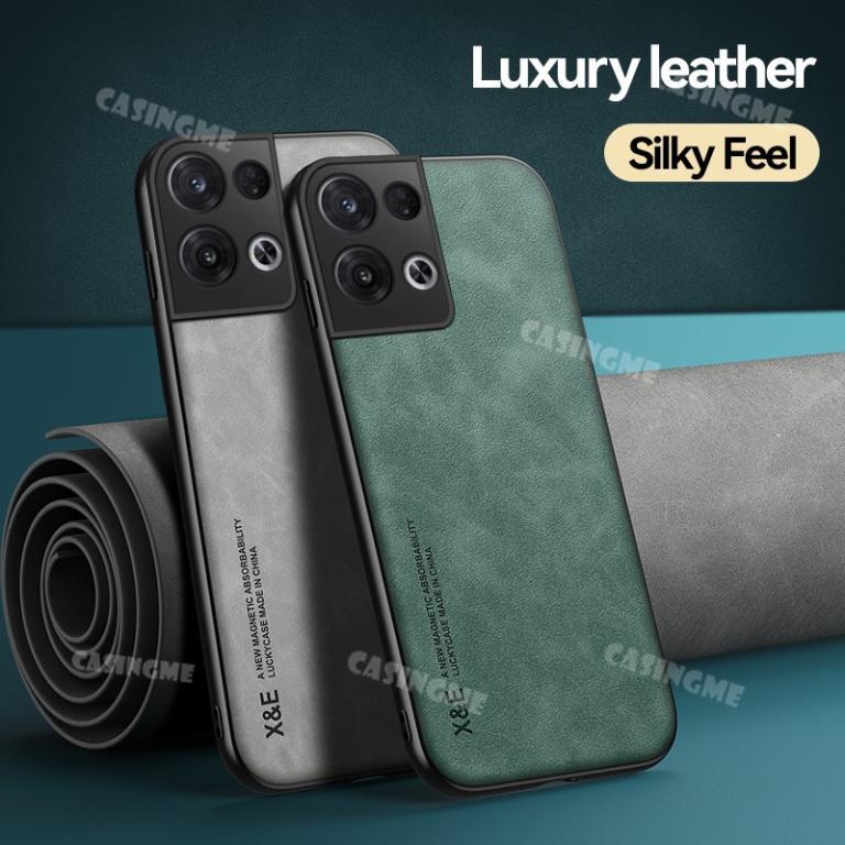 Luxury Plain Skin Leather Casing For Oppo Reno8 5G Reno … in Shah Alam - Image 1