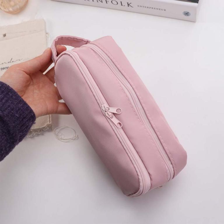 JOSALEM Multilayer Pencil Case, Desktop Storage Pink Cloth … in Shah Alam - Image 1