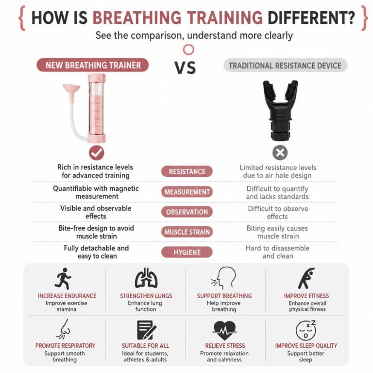 Portable Respiratory Trainer Breathing Exercise Device Core … in Subang Jaya - Image 1