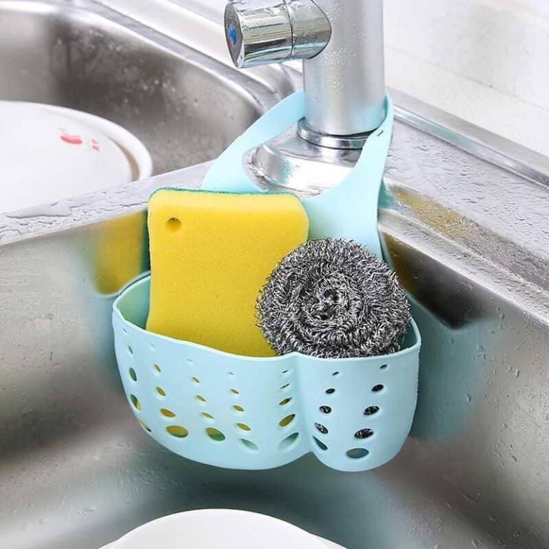 #160 Adjustable Snap Sink Sponge Storage Rack Hanging … in Petaling Jaya - Image 1