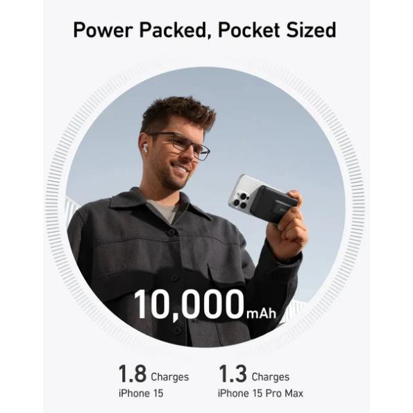 ANKER MAGGO 10000MAH MAGNETIC WIRELESS CHARGING WITH STAND … in Shah Alam - Image 1