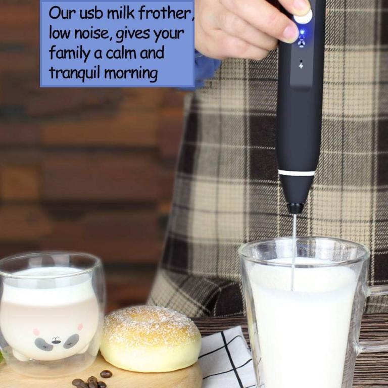 USB Rechargeable 3 Speed Milk Frother Handheld Multi-functio … in Balakong - Image 1