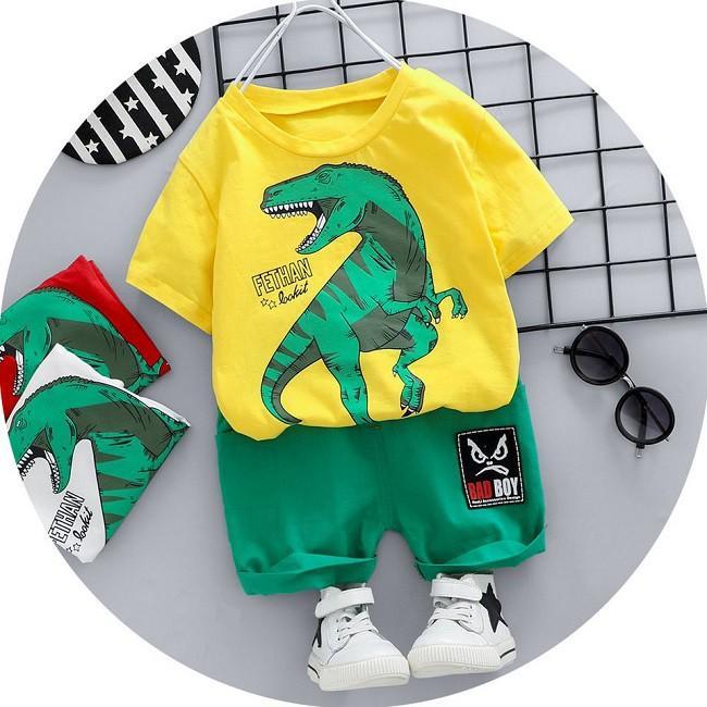 Boy Set Korean Style Code 8403 Dinosaur Design Ready Stock … in Kota Kinabalu - Image 1