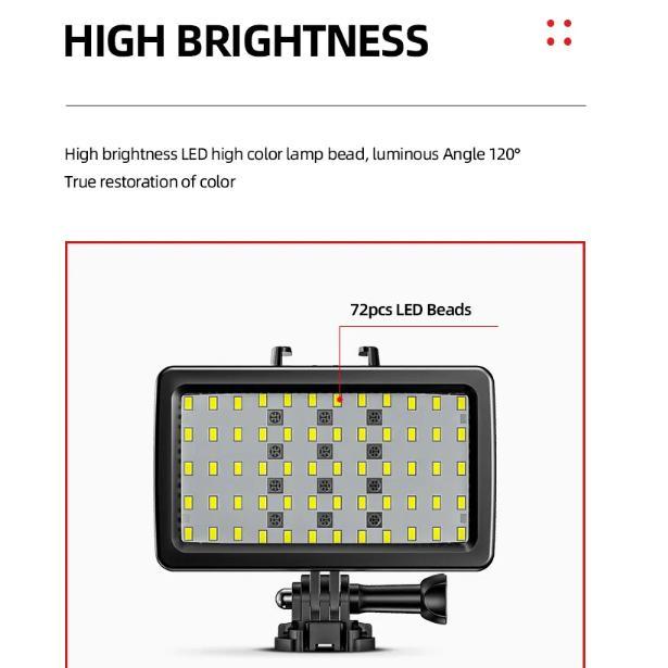 JMARY RGB FILL PORTABLE WATERPROOF LIGHT (FM-72RGB) in Shah Alam - Image 1