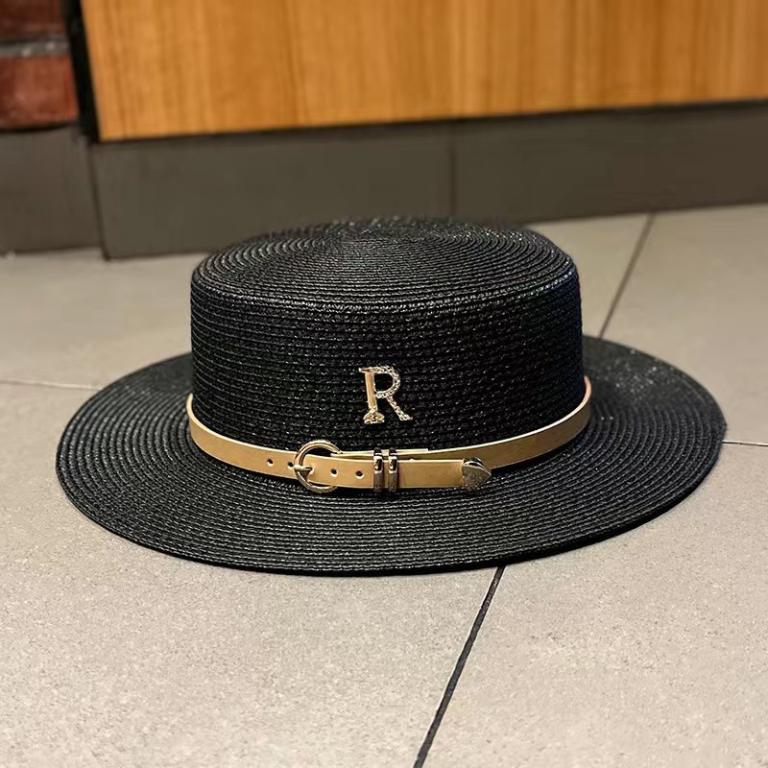 Straw Hat Female Outing Vacation Seaside Rhinestone Letter … in George Town - Image 1