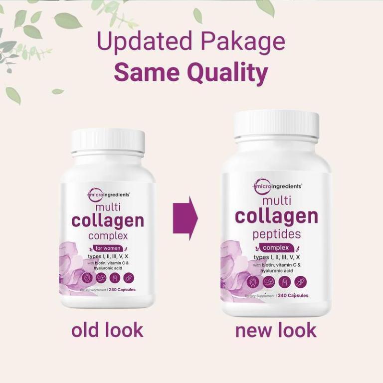 Micro Ingredients Multi Collagen Complex, 240 Capsules in Kajang - Image 1