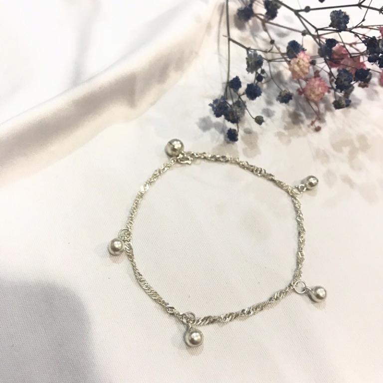????PROMO????925 Silver Bracelet Waved Chain Charms Love Rabbit in Johor Bahru - Image 1
