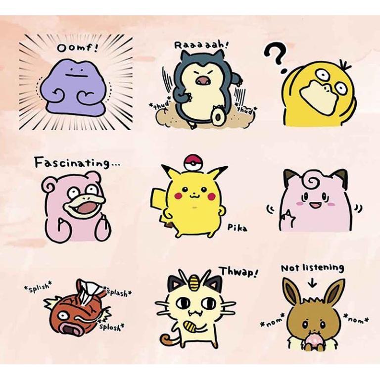 Cute Pokemon Pikachu Waterproof Vinyl Sticker Set for … in George Town - Image 1