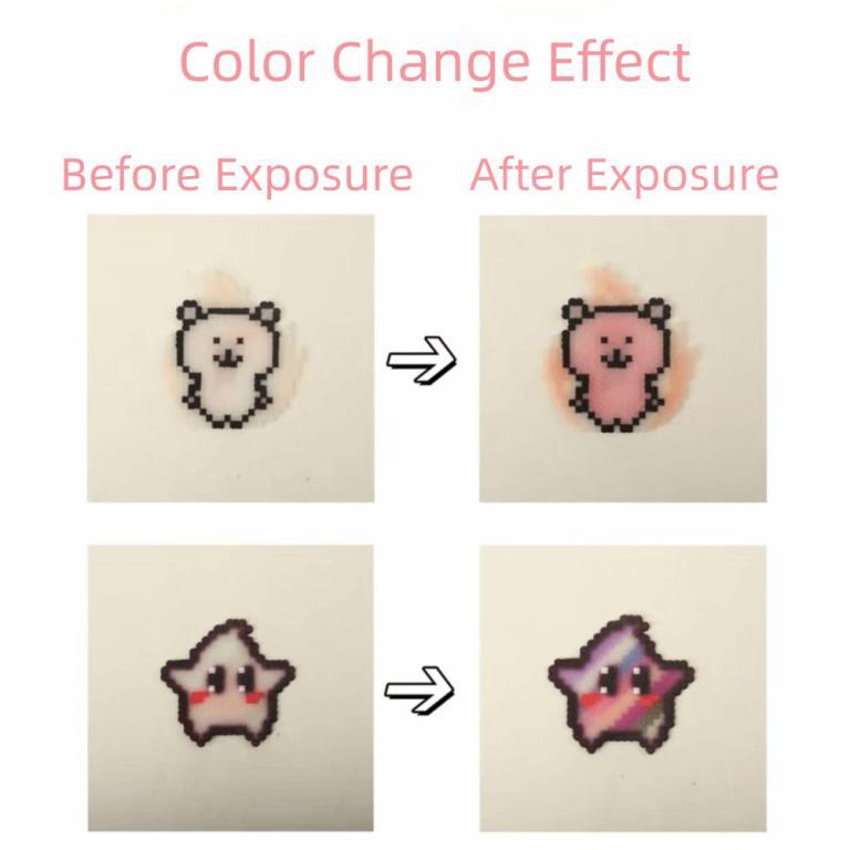 GLENES Color Change Fuse Beads Kit, Light Change 5/8 Colors … in George Town - Image 1