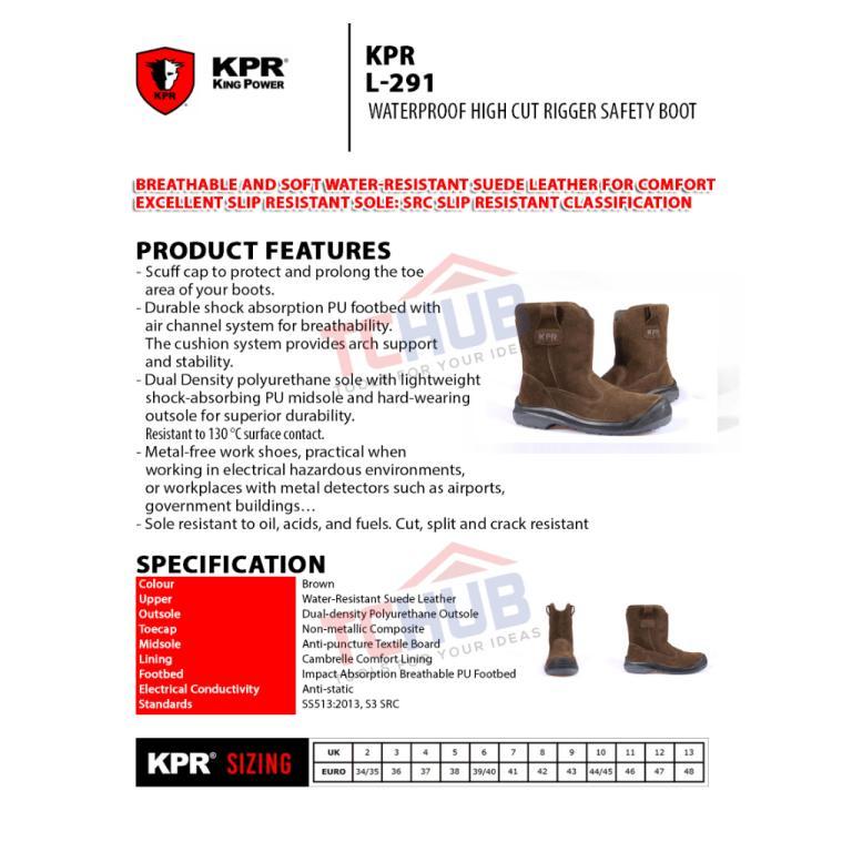 [KPR] L-291 Brown Waterproof High Cut Rigger Safety Boot … in North-Eastern Islands - Image 1