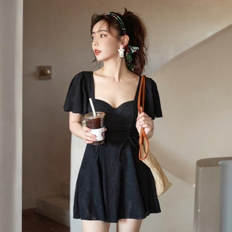 FC Mini Dress Swimsuit Decorated With Openwork Ruffled … in Batu Feringgi - Image 1