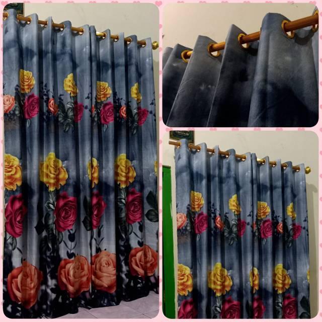 MAWAR ROSE GREY SMOKING CURTAINS in Petaling Jaya - Image 1