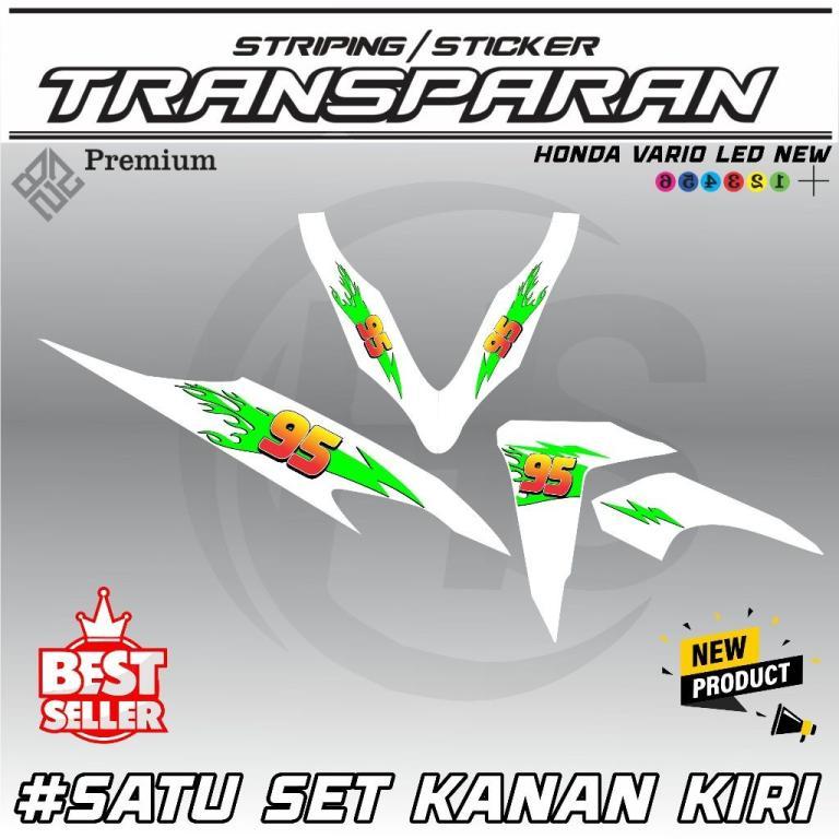 HONDA Transparent Striping Sticker for Motorcycle … in Kampung Pasir Gudang Baru - Image 1