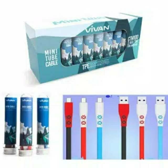 Vivan CTM100 Android Capsule Fast Charging USB Cable 1 … in Kota Kinabalu - Image 1